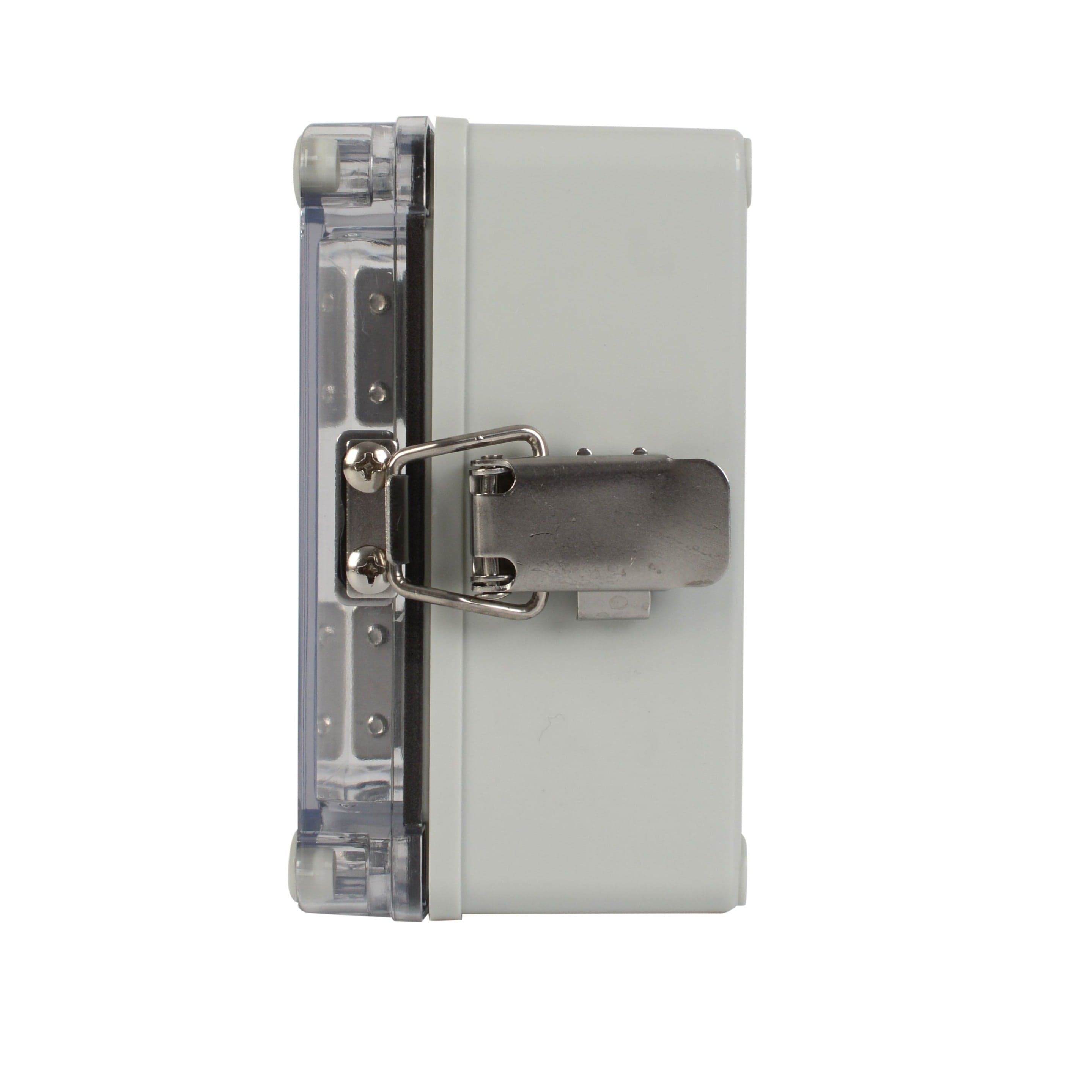 Twin Eagle Imports Junction Box ABS IP66 Clear Lid Hinge Junction Box 80 x 130 x 70mm