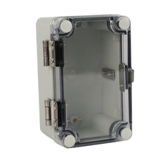 Twin Eagle Imports Junction Box ABS IP66 Clear Lid Hinge Junction Box 80 x 130 x 70mm