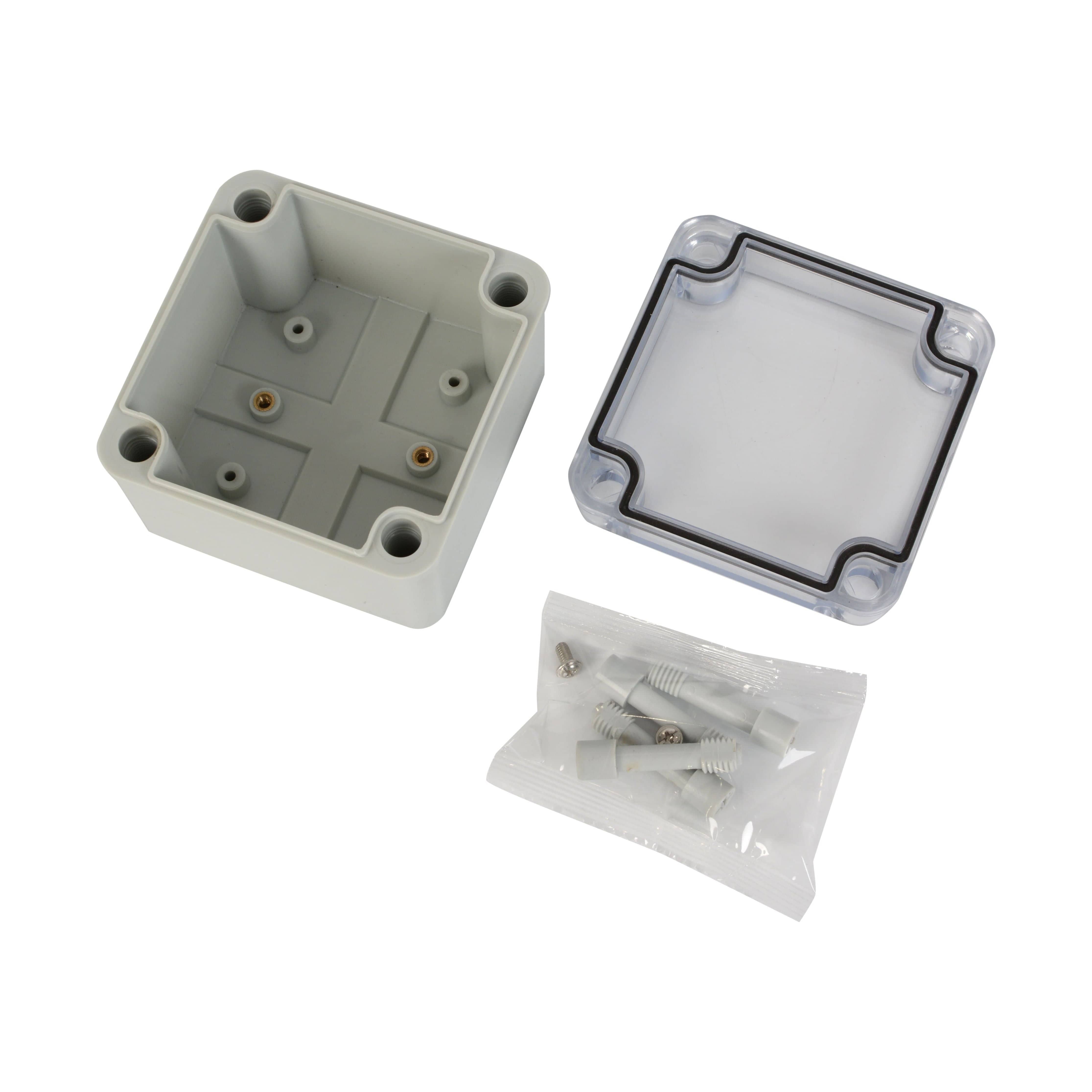 Twin Eagle Imports Junction Box ABS IP66 Clear Lid Junction Box 100 x 100 x 75mm