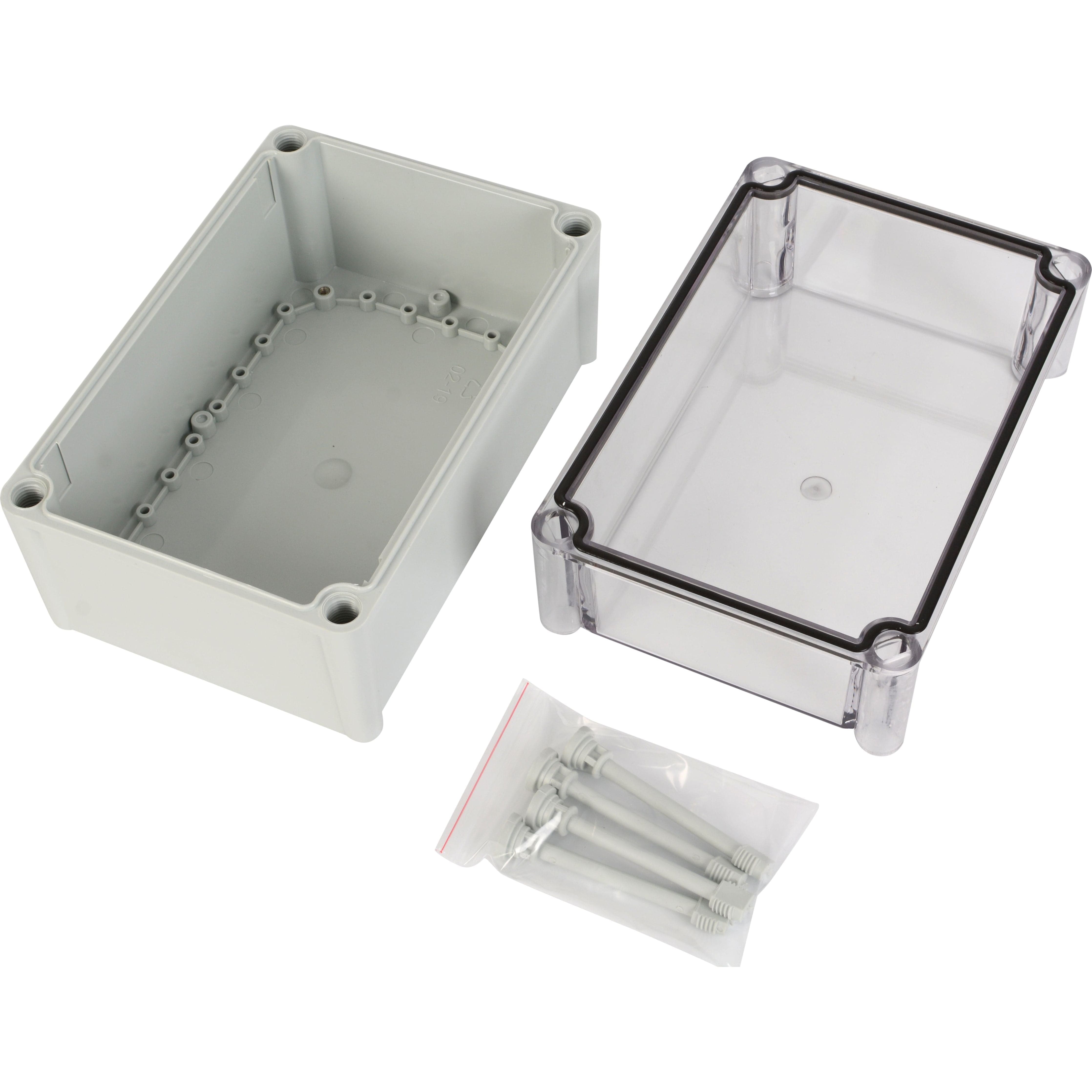 Twin Eagle Imports Junction Box ABS IP66 Clear Lid Junction Box 280 x 190 x 180mm
