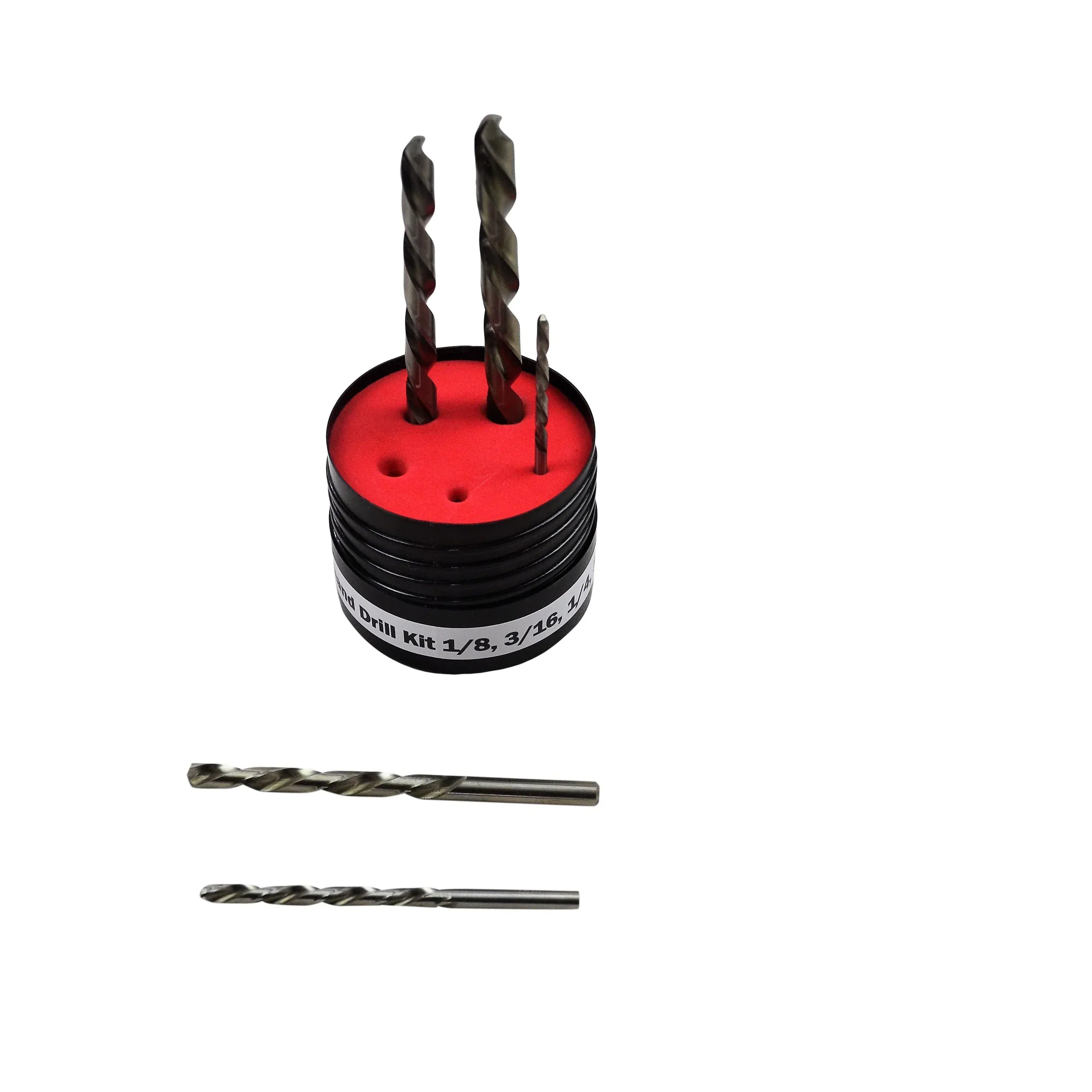 Twin Eagle Imports Left Hand Drill Bit Left Hand HSS Drill Bit Set – 5 Piece (3/16"–3/8") – 135° Split Point