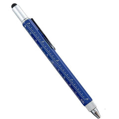 Twin Eagle Imports Marking Full Metal Body 6-in-1 Multi-Function Tool Blue Engineers Pen