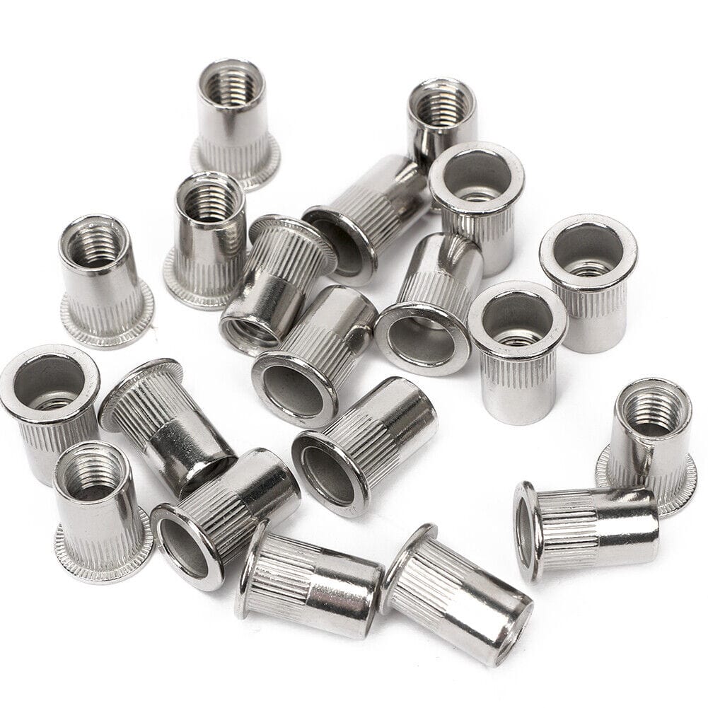 Twin Eagle Imports Nutserts 304 Stainless Steel Coarse Metric Nutsert Rivnuts M3 M4 M5 M6 M8 M10