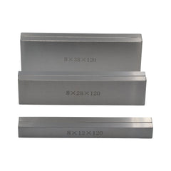 Twin Eagle Imports Parallel Bars 8 Pairs Parallel Steel Gauge Block Set Ground Steel 16 plates 120 mm Long
