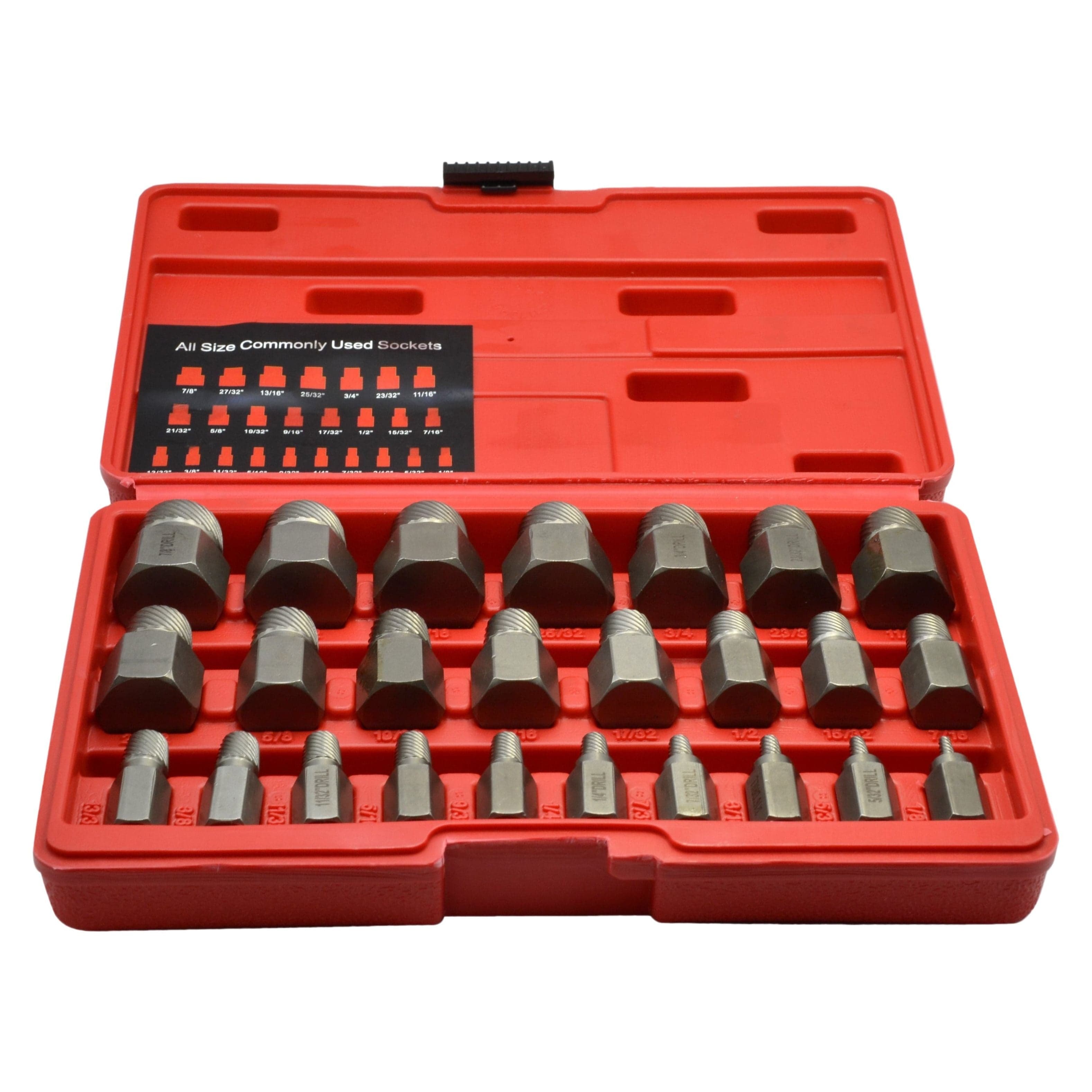 Twin Eagle Imports Stud Remover Multi Spline Screw Extractor 25 Piece Kit