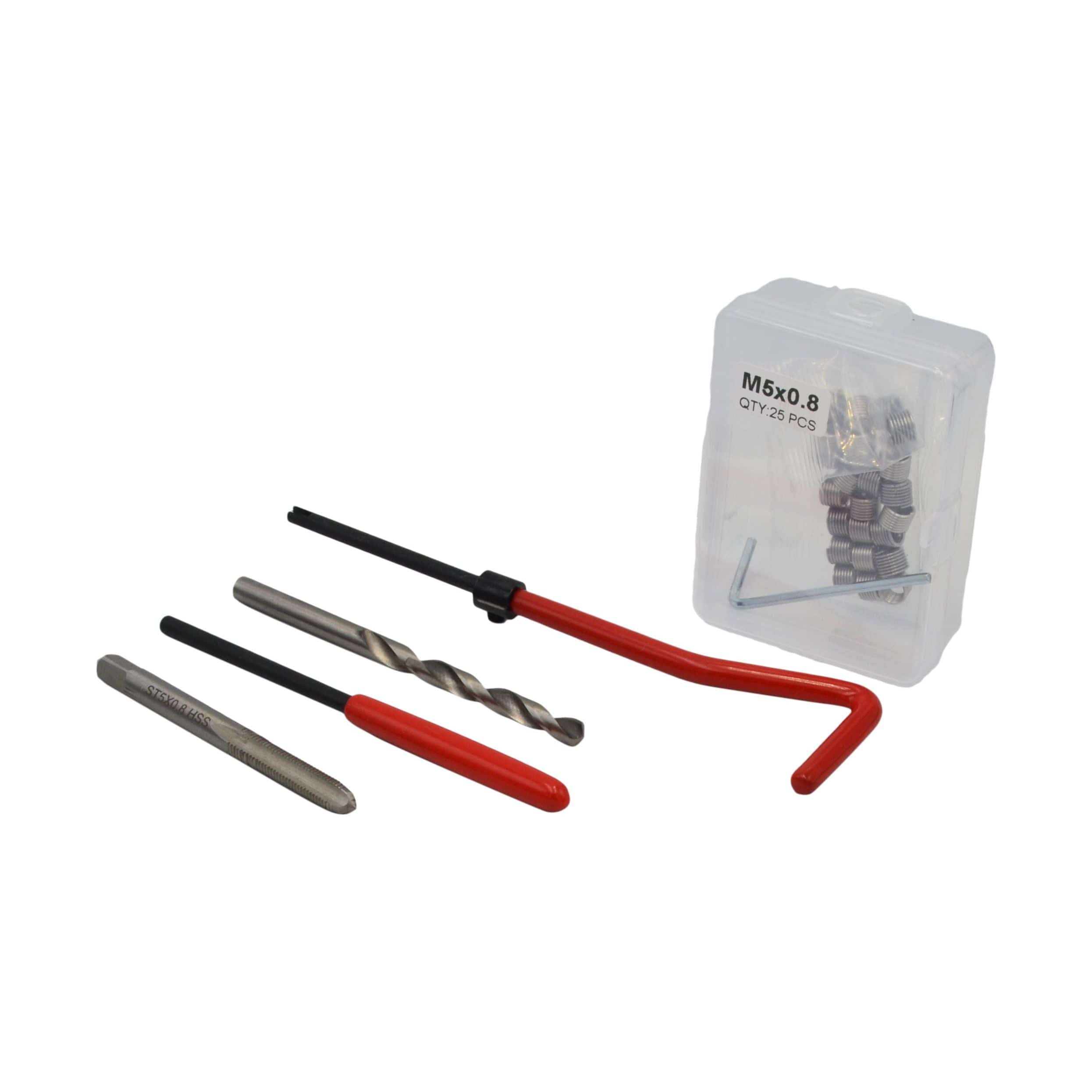 Twin Eagle Imports Thread Repair 261 Pc Master Imperial & Metric Helicoil Thread Repair Kit