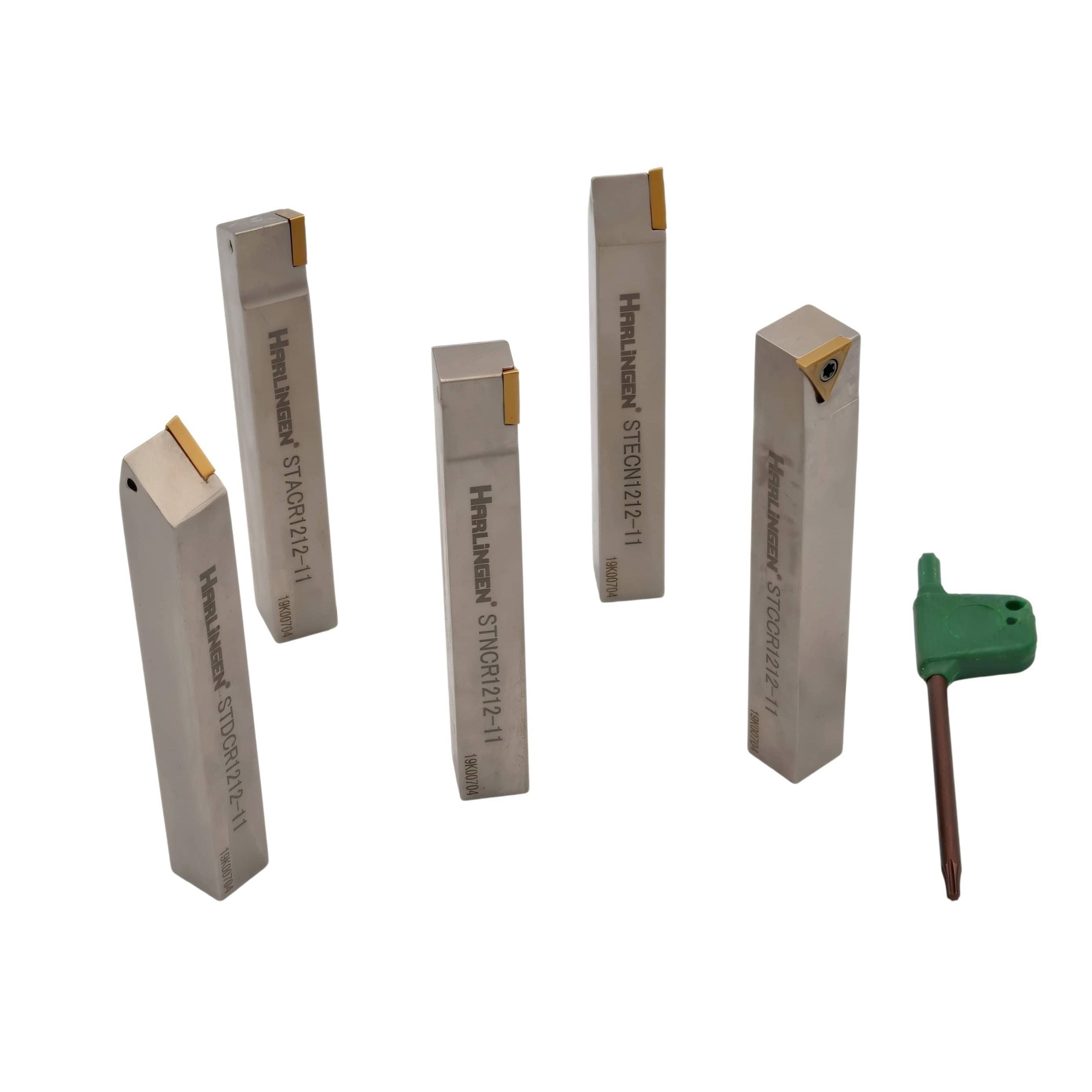 Twin Eagle Imports TOOL HOLDERS 5pc Indexable Turning Tool Holder Set 12mm Shank 11-125-T15