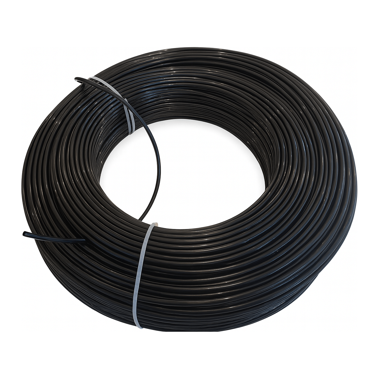 Twin Eagles Air Hose Nylon Air Line Hose Tube 1/4'', One Layer 300m/Roll Black
