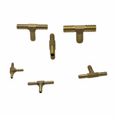 Twin Eagles Brass Connector 60pc Hose Barb T Piece & Straight Fittings Grab Kit Assortment