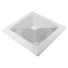 Twin Pack Ductsure 100mm Port Square Ceiling Diffuser With Adaptor Plate - Twin Eagle Imports