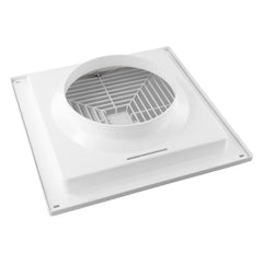 Twin Pack Ductsure 200mm Port Square Ceiling Diffuser With Adaptor Plate - Twin Eagle Imports