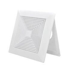 Twin Pack Ductsure 200mm Port Square Ceiling Diffuser With Adaptor Plate - Twin Eagle Imports