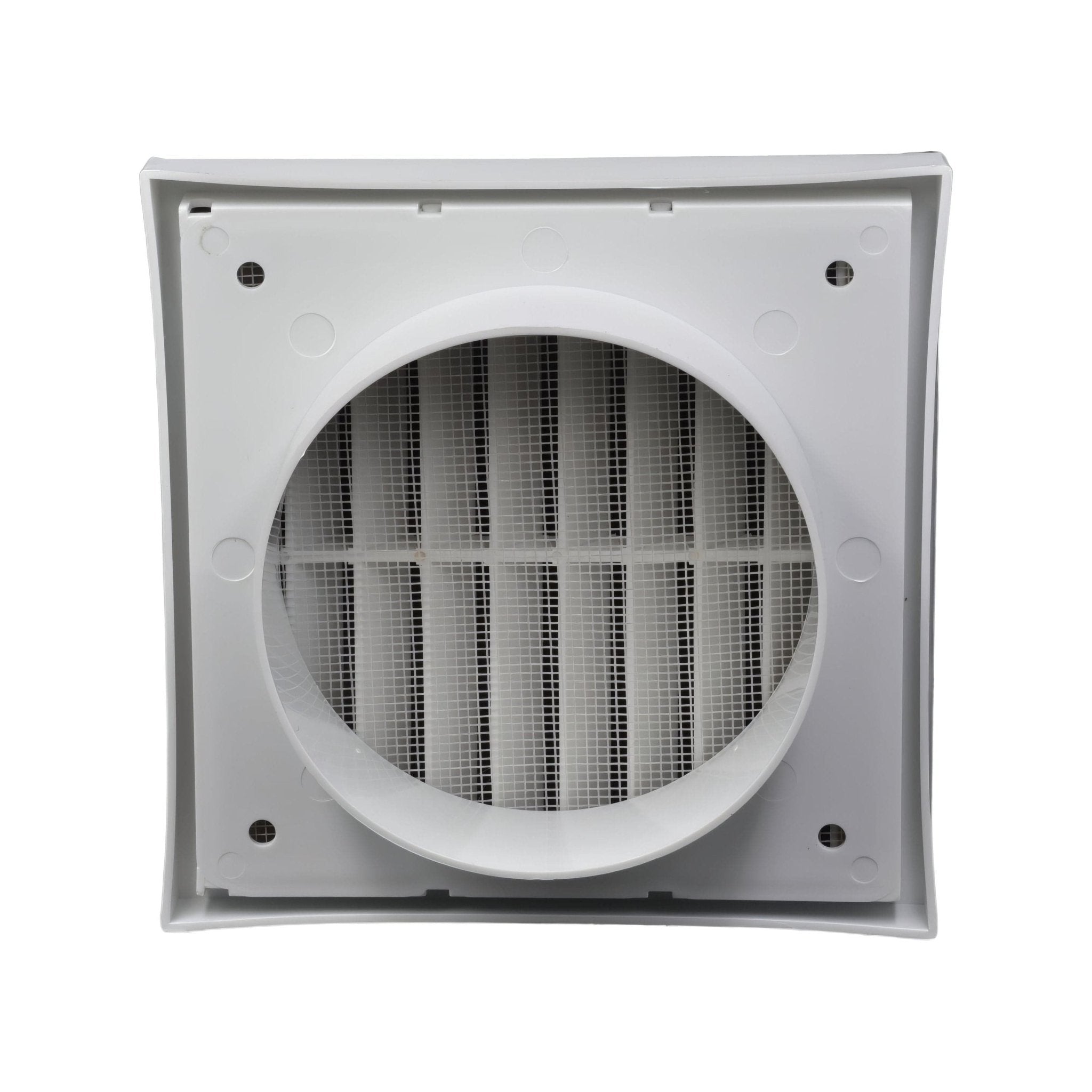 Twin Pack PFL100 Ductsure Ducting Wall Vent : Fixed Louvre - Φ100 - Twin Eagle Imports