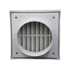 Twin Pack PFL100 Ductsure Ducting Wall Vent : Fixed Louvre - Φ100 - Twin Eagle Imports