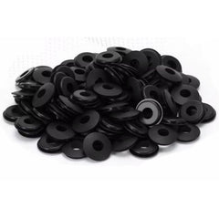 X100 Black Rubber Gladhand Seals Hose Gaskets for Semi Trucks & Trailers - Twin Eagle Imports