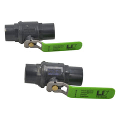 x2 Piece 1/2" Industrial Quality Nylon Ball Valve 235 PSI F/F BSPT Thread - Twin Eagle Imports