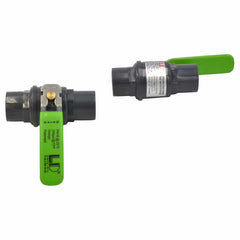 x2 Piece 1/2" Industrial Quality Nylon Ball Valve 235 PSI F/F BSPT Thread - Twin Eagle Imports