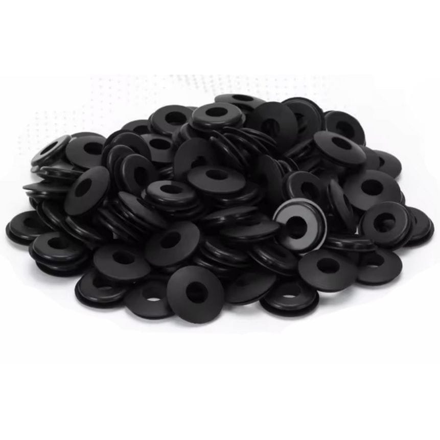 X500 Black Rubber Gladhand Seals Hose Gaskets for Semi Trucks & Trailers - Twin Eagle Imports