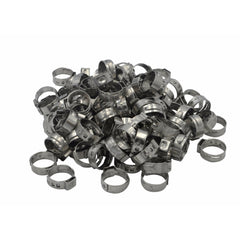 100 Piece 304 Stainless Steel 13.5-16.2mm Ear Hose Clamp - Twin Eagle Imports