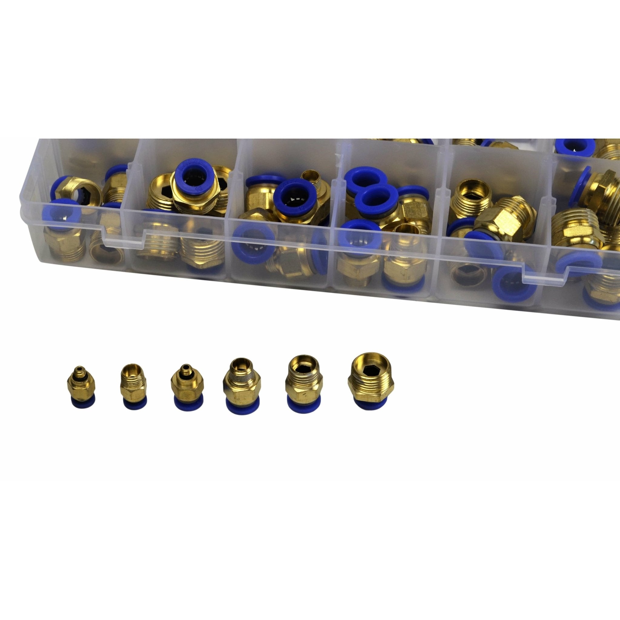102pc PC Series Push in Air Line Grab Kit Assortment - Twin Eagle Imports