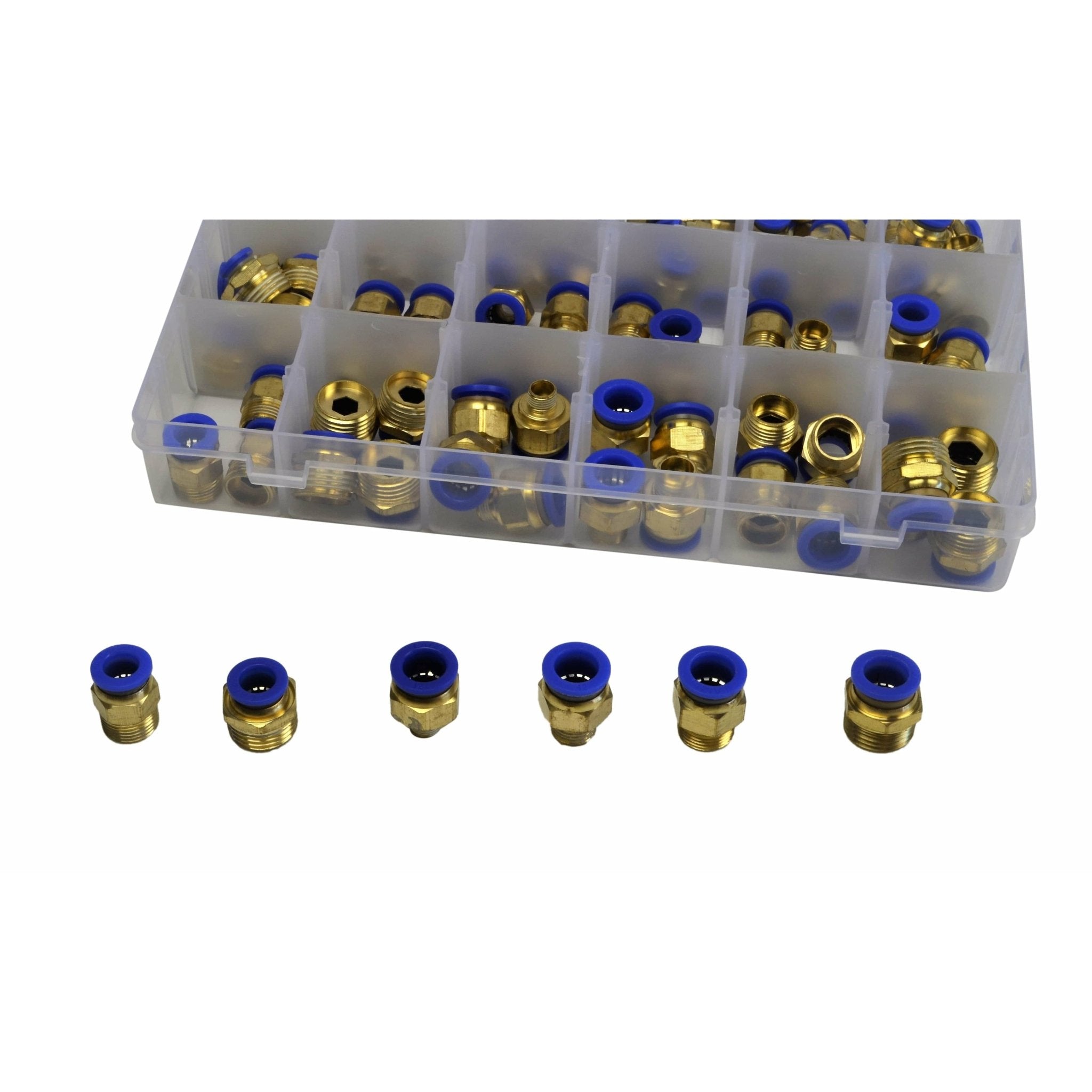 102pc PC Series Push in Air Line Grab Kit Assortment - Twin Eagle Imports