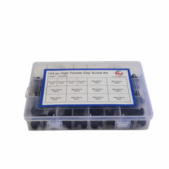 124pc Button Head Cap Screw Grab Kit - Twin Eagle Imports