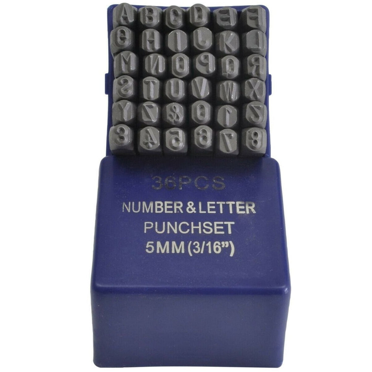 36pc x 5 mm or 3/16" Letter & number stamp punch (A-Z & 0-9)