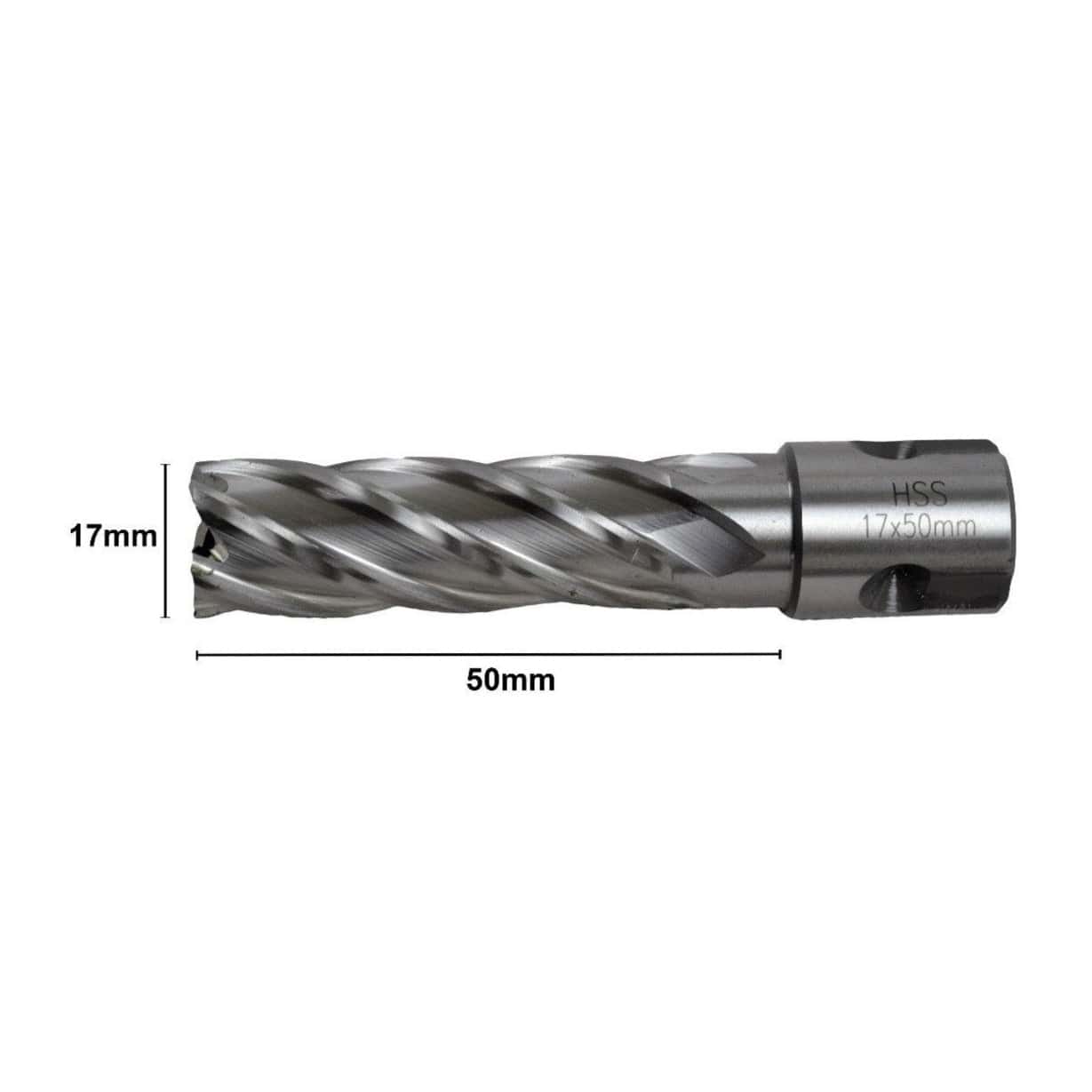 17 x 50mm D.O.C HSS 3/4" Universal Shank Annular Cutter - Twin Eagle Imports