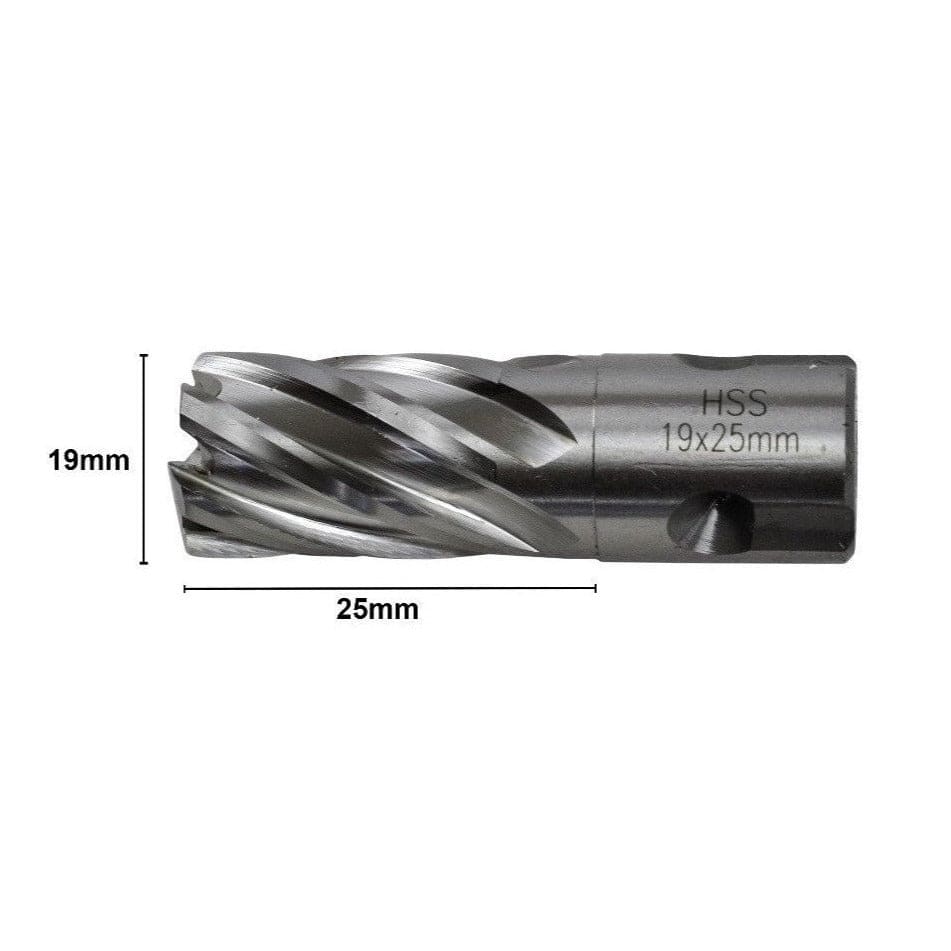 19 x 25mm D.O.C HSS 3/4" Universal Shank Annular Cutter - Twin Eagle Imports