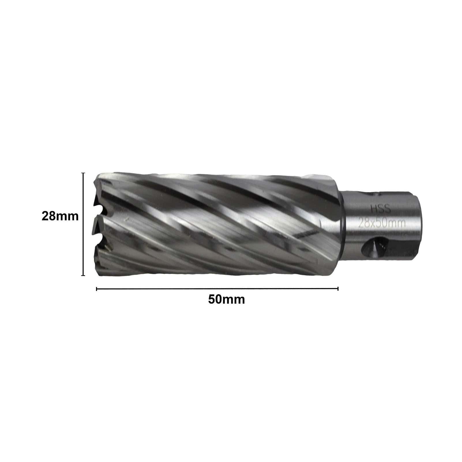 28 x 50mm D.O.C HSS 3/4" Universal Shank Annular Cutter - Twin Eagle Imports