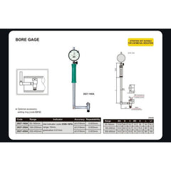 Insize Mechanical Bore Gauge 50-160 mm Range Series 2827-160A