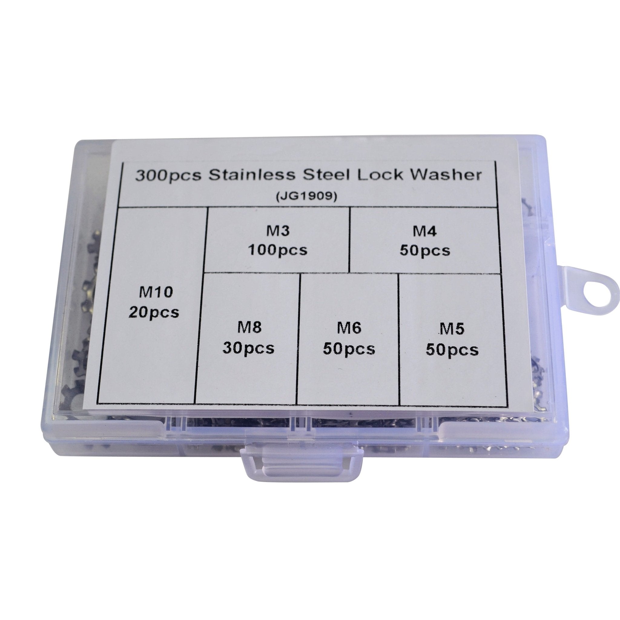 300pc Stainless Steel Lock Washer Grab Kit - Twin Eagle Imports