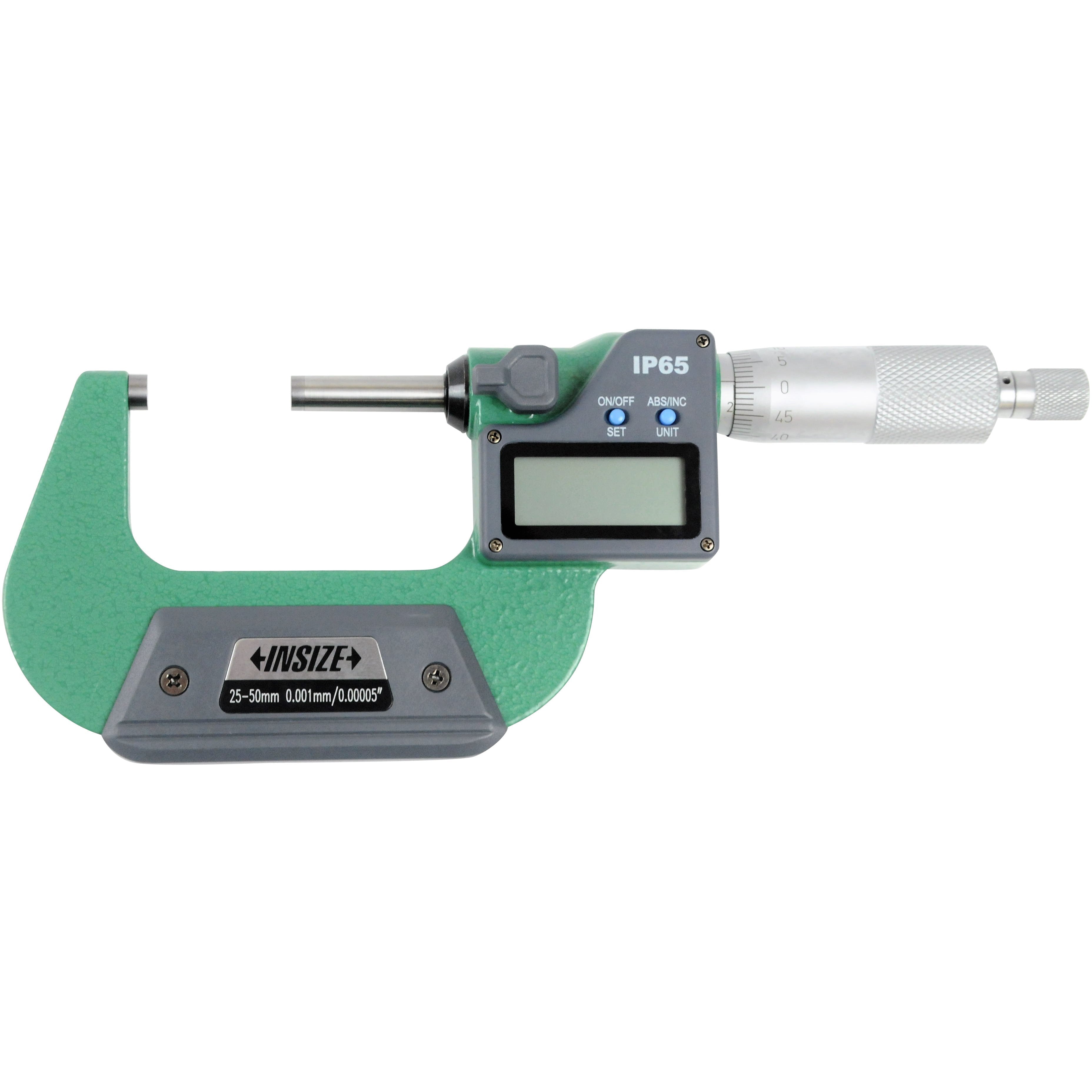 Insize IP65 Digital Outside Micrometer 25-50mm / 1-2" Range Series 3108-50A