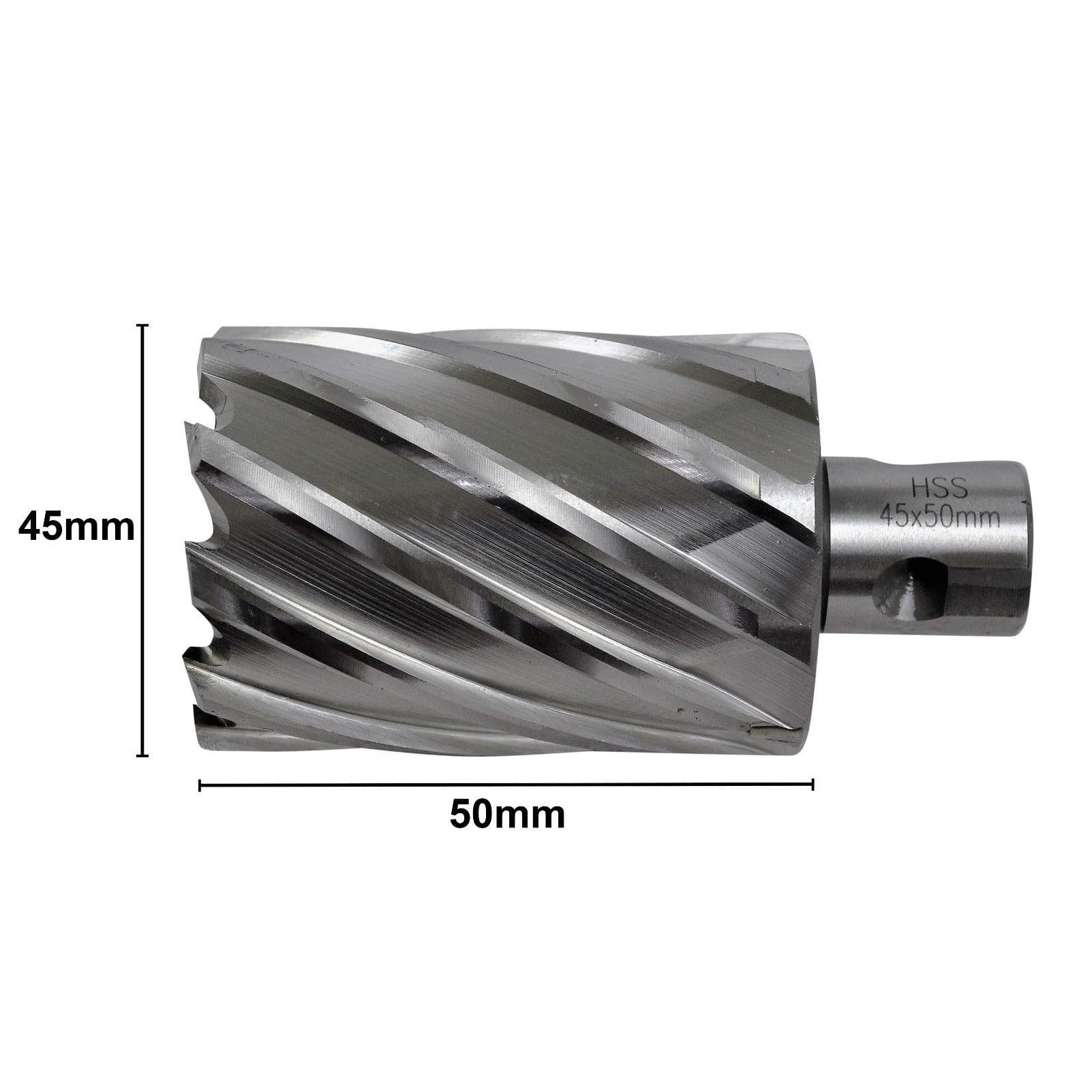 45 x 50mm D.O.C HSS Weldon Shank Annular Cutter - Twin Eagle Imports