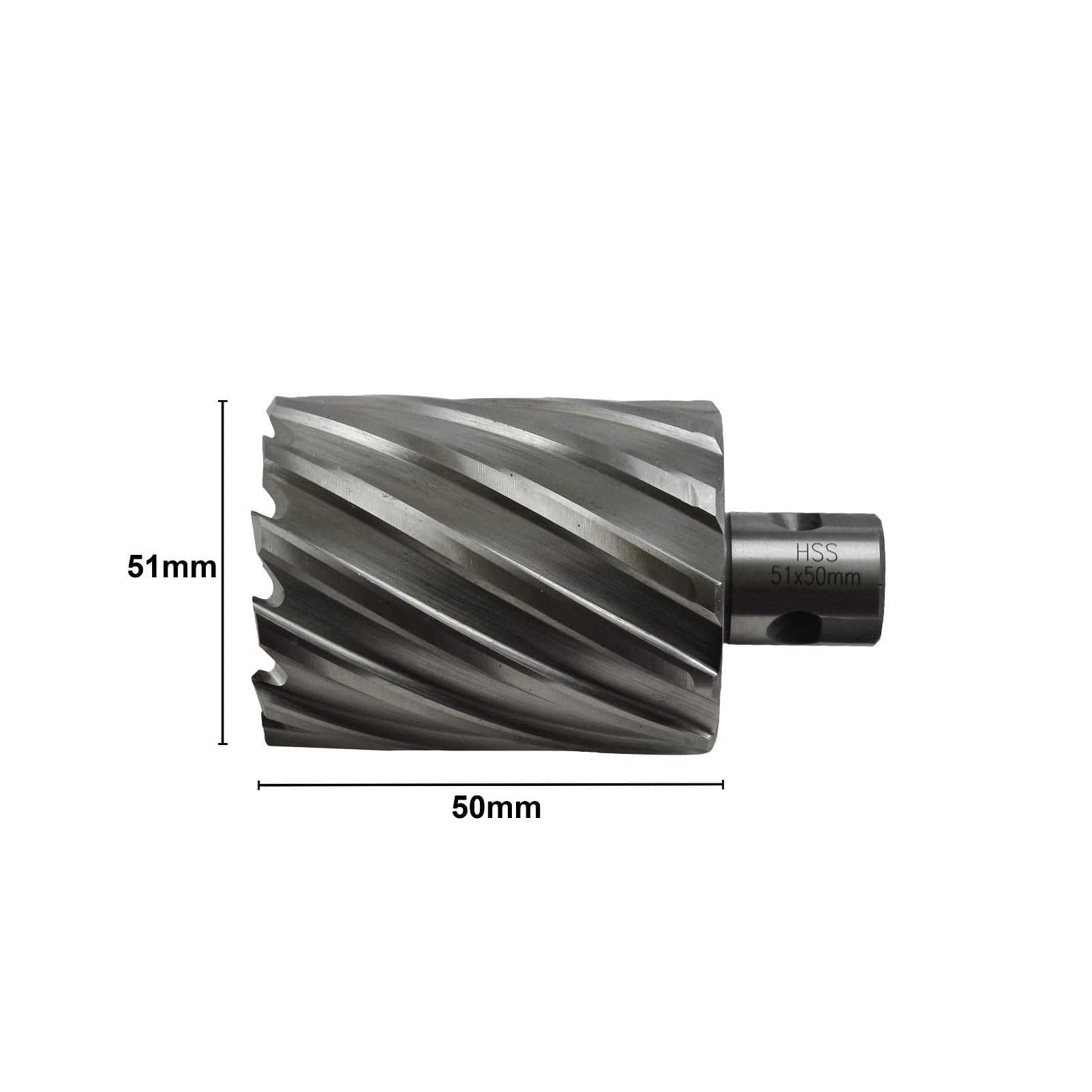 51 x 50mm D.O.C HSS Weldon Shank Annular Cutter - Twin Eagle Imports