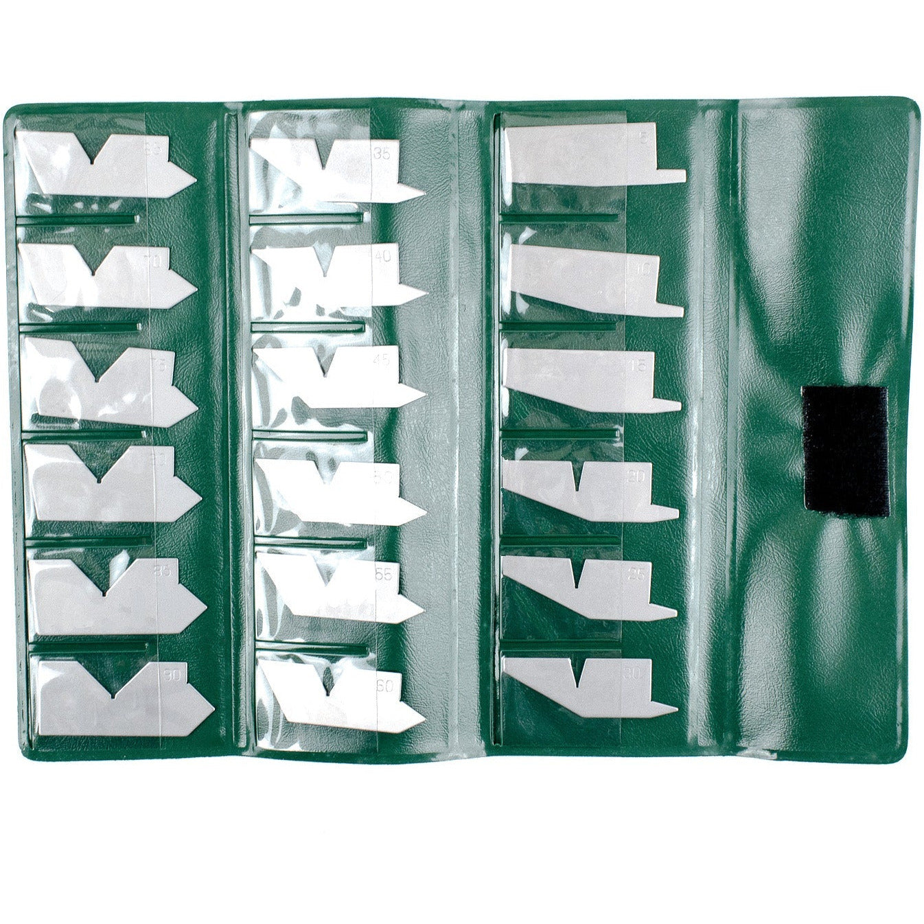 Insize Angle Gage Set 5°–90° Range 18 Blades Series 4807