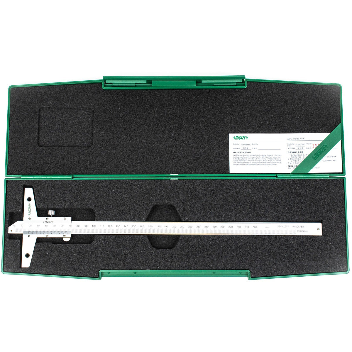 Insize Vernier Depth Gauge 0-300mm Range Series 1247-3001