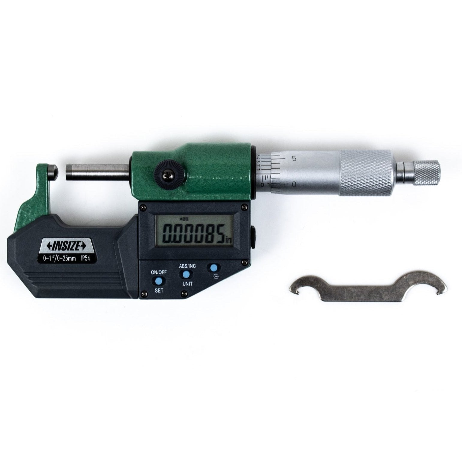 Insize Digital Spherical Anvil Tube Micrometer 0-25mm/0-1" Range Series 3560-25E