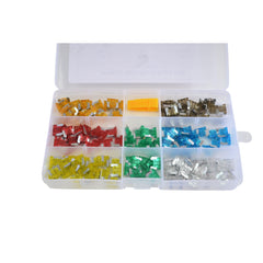 140 Piece Mini Micro Low Profile Car Auto Fuse Kit 5 Amp up to 30 Amp Grab Kit Assortment