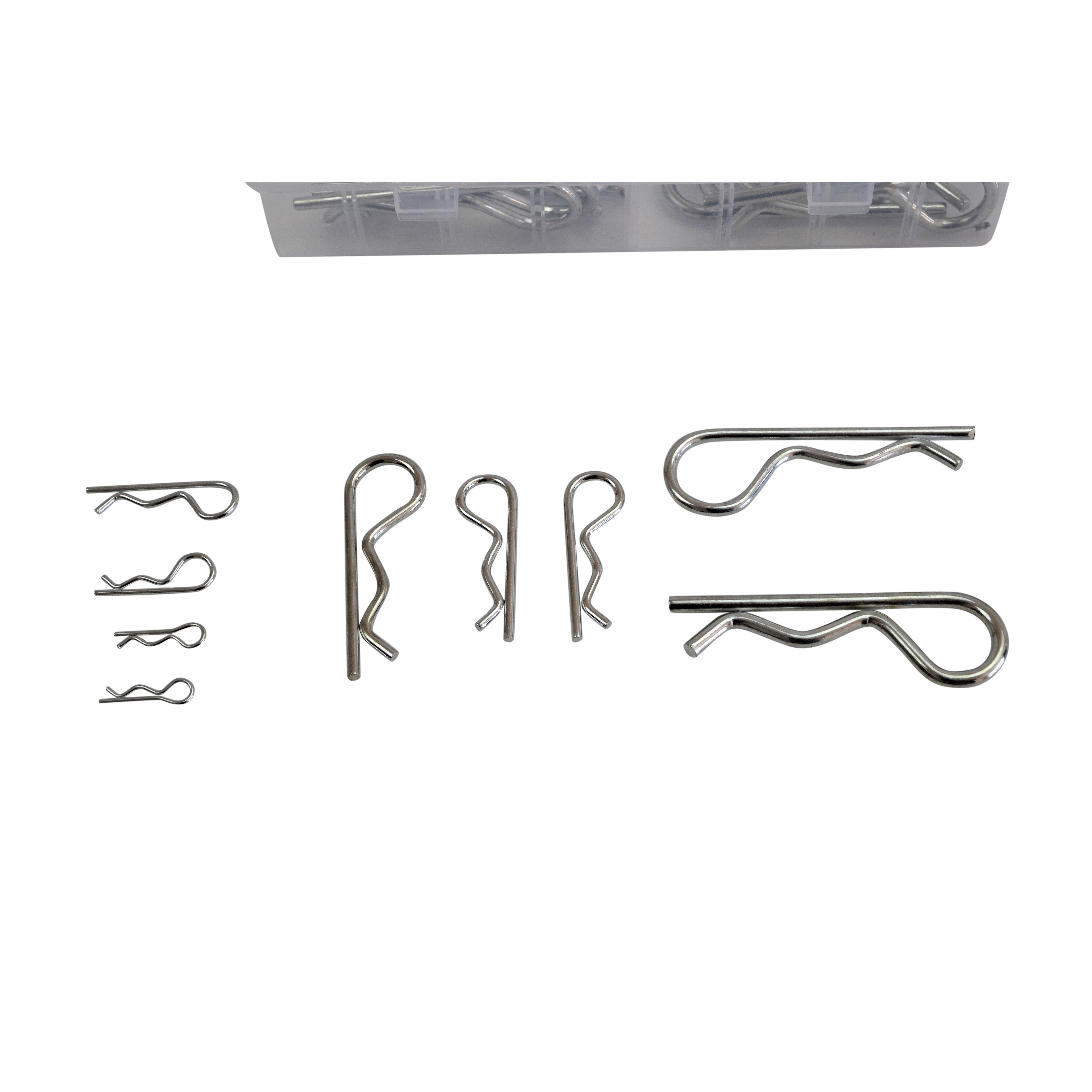  60 Piece Clevis Pin Kit & 150 Piece Metric R Pin Clip Grab Kit Assortment