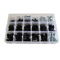 425 pc High Tensile Button Head Cap Screw Bolt Nut Grab Kit Assortment  M4 - M10