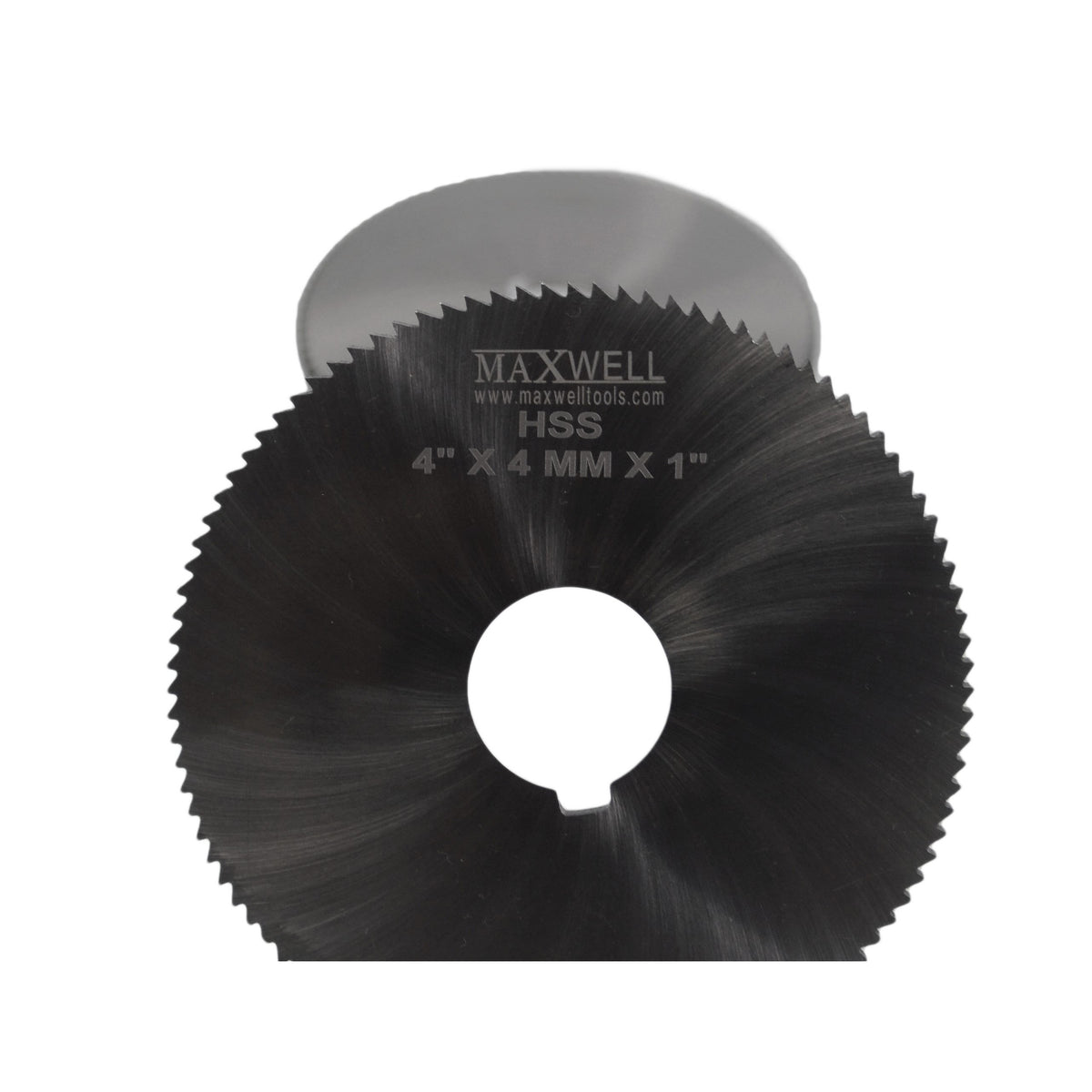 One Maxwell HSS Milling Slotting Slitting Saw Cutters 4" x 4mm x 1" Inch Bore