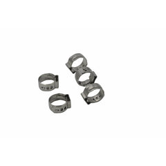 100 Piece 304 Stainless Steel 10.8-13.3mm Ear Hose Clamp Grab Kit Assortment