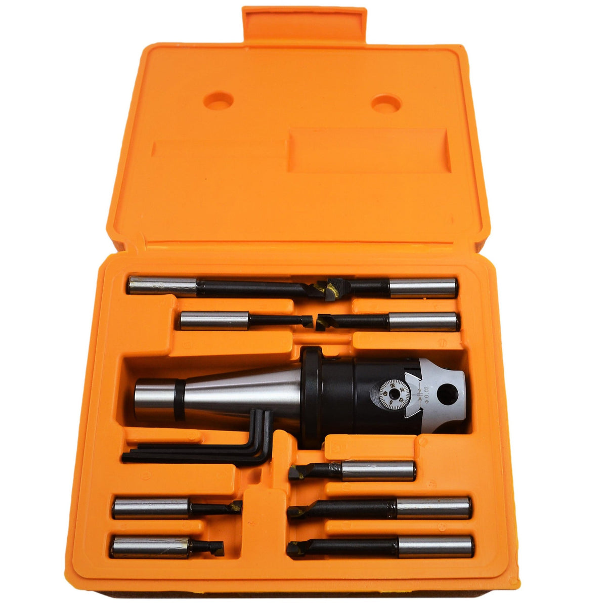 boring head F1/40 tapper 50mm 9pcs kit carbide tip milling lathe M16 set CNC metalwork industrail