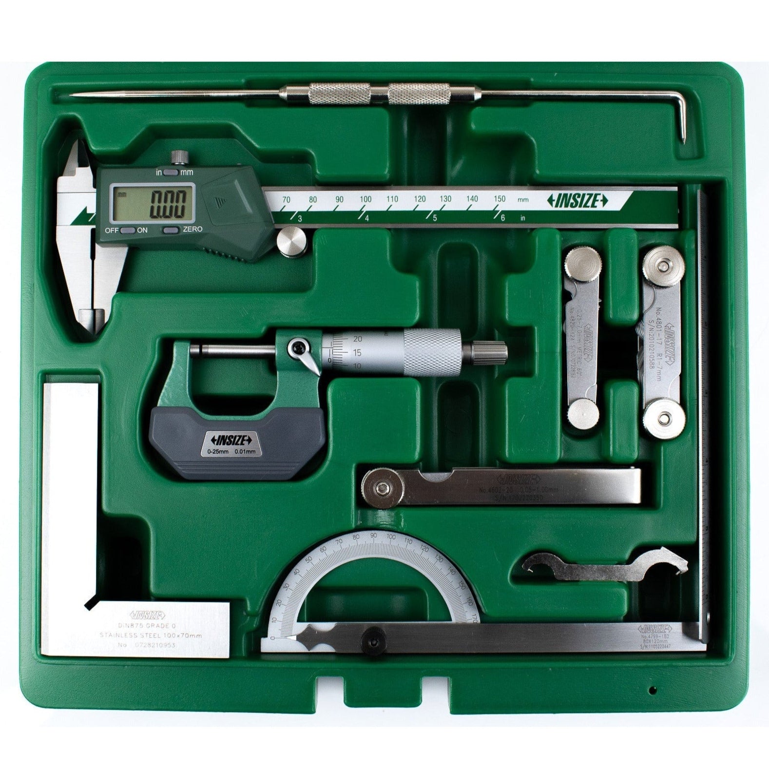 Insize 9pc Measuring Tool Set Series 5091