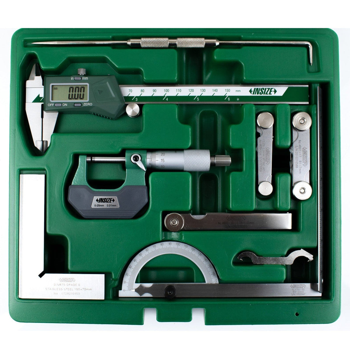 Insize 9pc Measuring Tool Set Series 5091