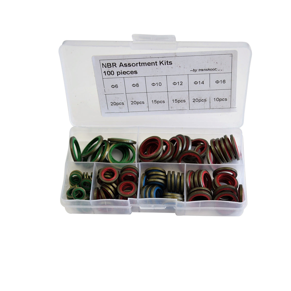 bonded seals dowty washers 100 pc kit metric assortment parts hydraulics heavy duty