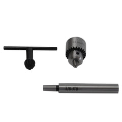 0.3-4mm Key Drill Chuck with JT0 3/8 straight shank arbor supplied, all steel