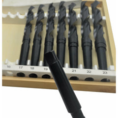 10 PC HSS Metric 13mm MT2 SHANK DRILL SET DRILLS 14.5 up to 23mm