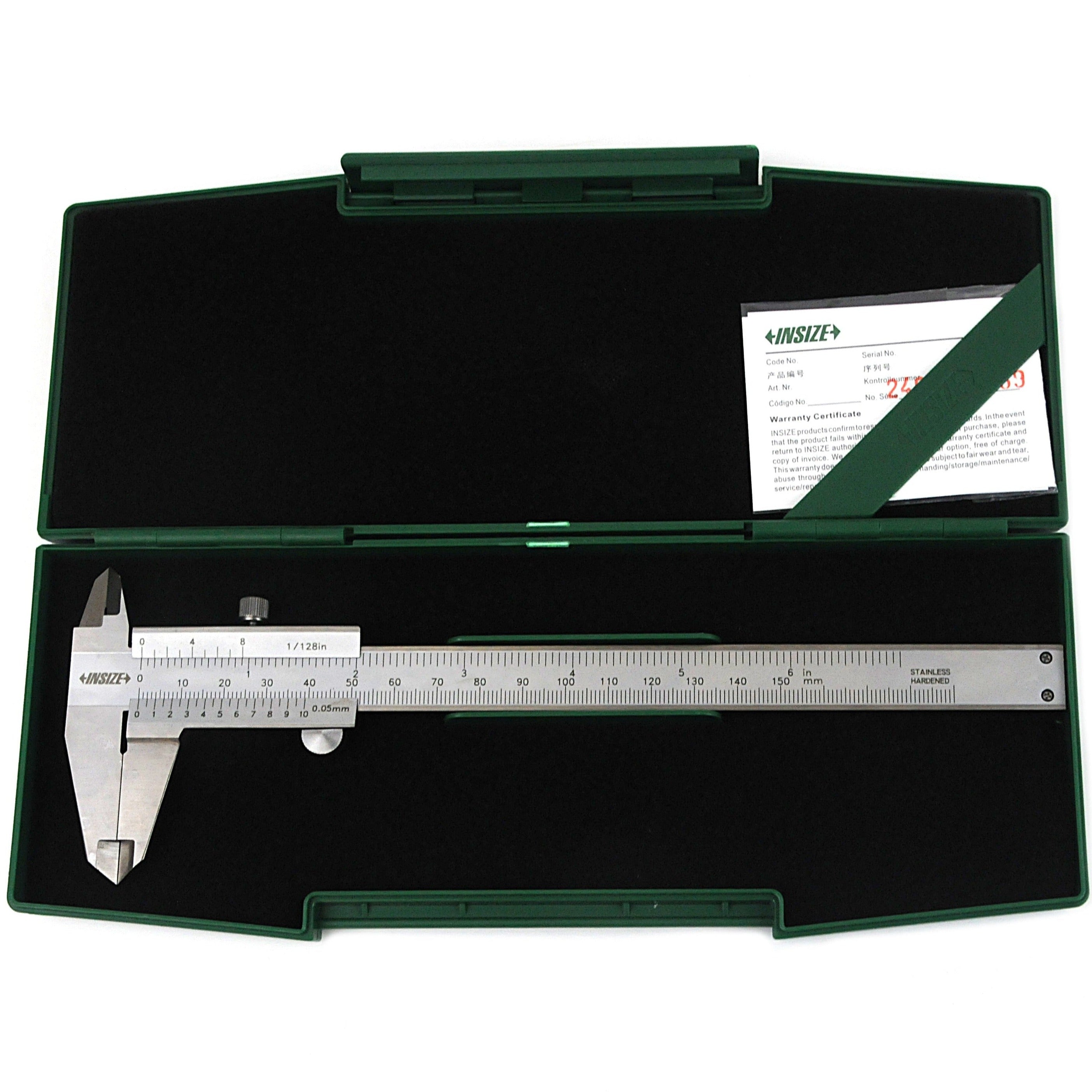 Insize Titanium Beam Vernier Caliper 0-150mm/0-8" Range Series 1219-150